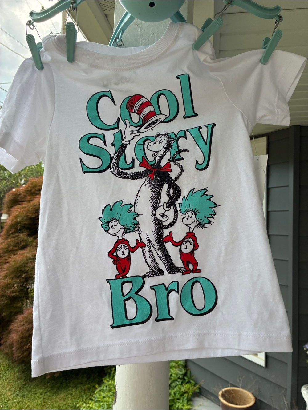 Dr. Seuss “Cool Story Bro” t-shirt, size xs (4/5) toddlers.